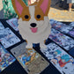 Corgi Handcrafted painted Planter, Organizer, Garden Décor Gift Pet toy holder. Grooming Item Storage