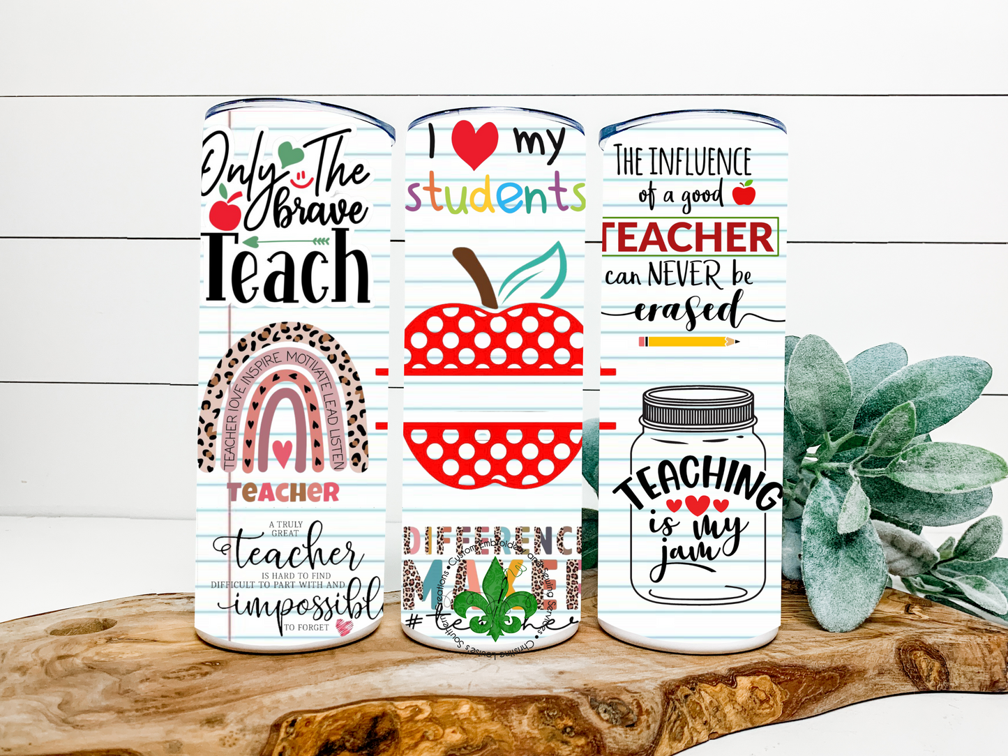 Teacher Quotes Personalized Tumbler, 20 Oz. Insulated Tumbler with Lid and Straw