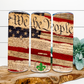 We The People American Flag Tumbler, 20 Oz. Insulated Tumbler with Lid and Straw
