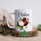 Assorted Floral Bouquet Personalized Name Mug