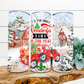 The Most Wonderful Time of The Year Christmas Tumbler, 20 Oz. Insulated Tumbler with Lid and Straw